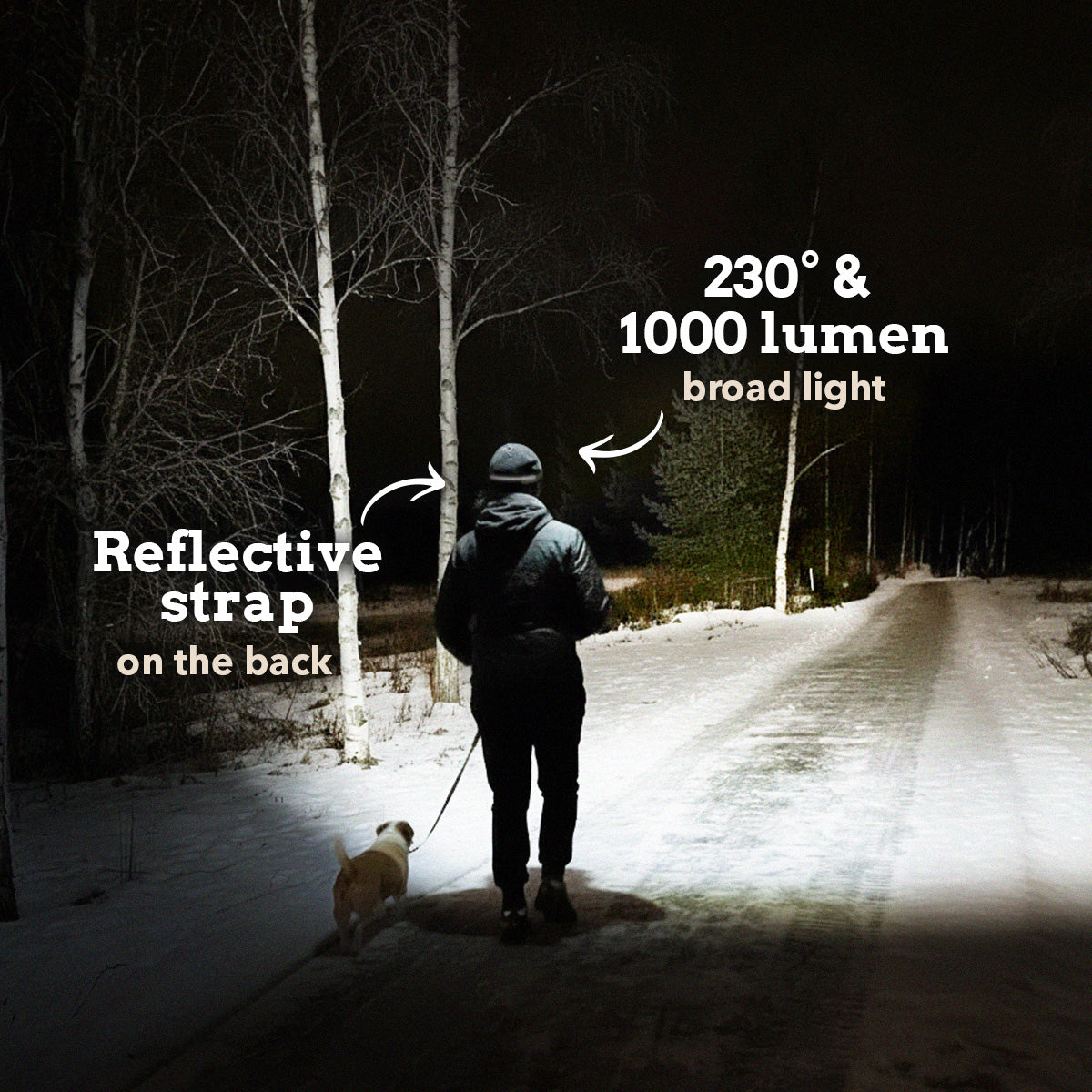 Fjällbris 1000lm LED 230° Forlygte PRO 2.0