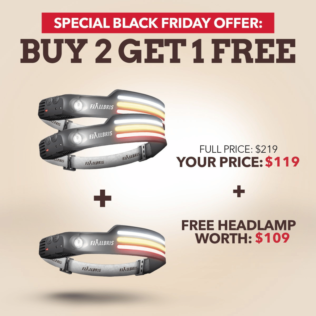 Fjällbris 1000lm LED 230° Forlygte PRO 2.0